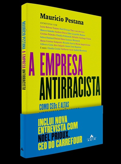Livro amarelo e azul A EMPRESA ANTIRRACISTA Maurício Pestana