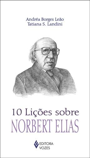Capa de livro com desenho de homem idoso e texto sobre Norbert Elias