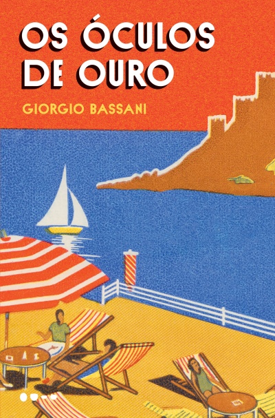 Capa de livro com ilustração de praia e veleiro no mar.