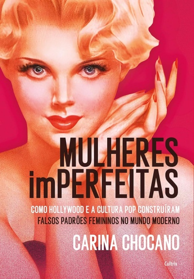 Capa de livro com mulher loira ilustrada e texto editorial em português