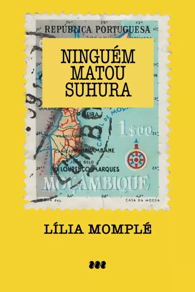 Capa de livro com selo postal e título NINGUÉM MATOU SUHURA.