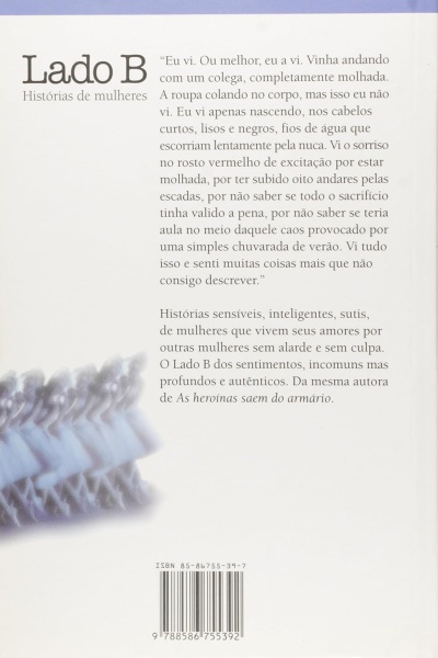 Capa traseira de livro com texto e código de barras