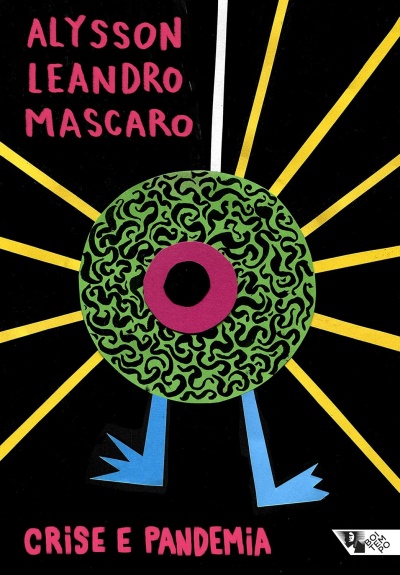 Capa de livro preta com desenho circular verde e texto em rosa