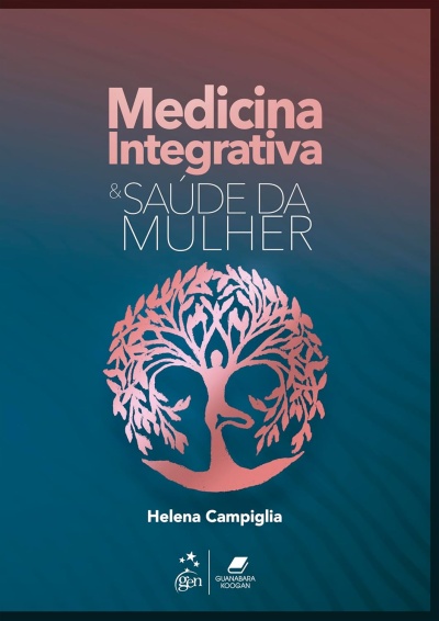 Capa de livro Medicina Integrativa & Saúde da Mulher com ilustração de árvore