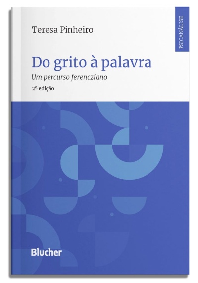 Capa do livro Do grito à palavra de Teresa Pinheiro com fundo branco e azul