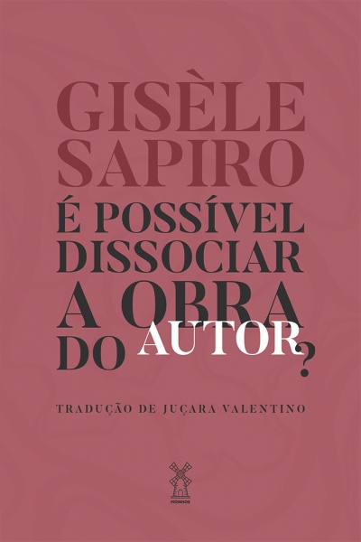 Capa de livro rosa com texto em letras grandes e logotipo da editora Moinhos