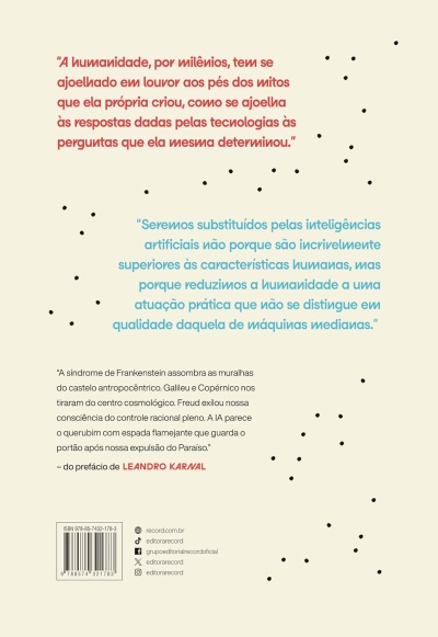 Contracapa de livro com texto em português e código de barras
