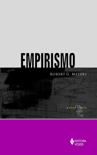 Capa de livro EMPIRISMO de Robert G. Meyers com design moderno em cinzento, preto e roxo