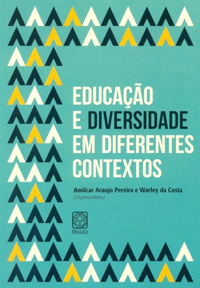 Capa de livro azul com padrões geométricos e texto em português.