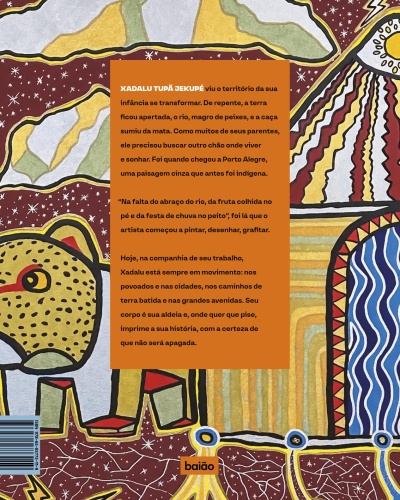 Capa de livro colorida com ilustrações e texto em português
