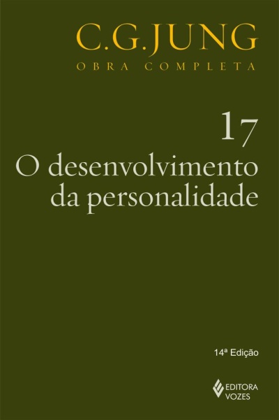 Capa de livro verde-oliva com texto C.G. JUNG OBRA COMPLETA 17 O desenvolvimento da personalidade.