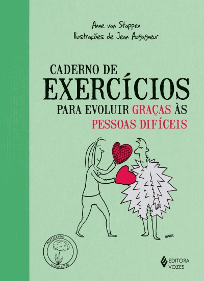 Capa de livro verde claro com título e ilustração de duas pessoas e selo PRATICANDO O BEM-ESTAR