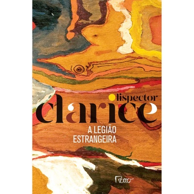 Capa de livro com pintura abstrata e texto do título e autor