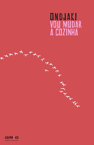 Capa de livro vermelho com texto e desenho de pássaros brancos