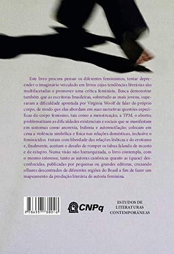 Contra-capa de livro com texto, código de barras e logotipos em fundo branco