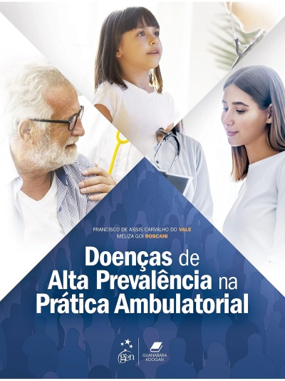 Capa de livro médica com pessoas em ambiente clínico e texto do título