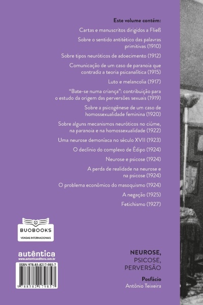 Verso de livro com texto em português sobre conteúdos e dados editoriais