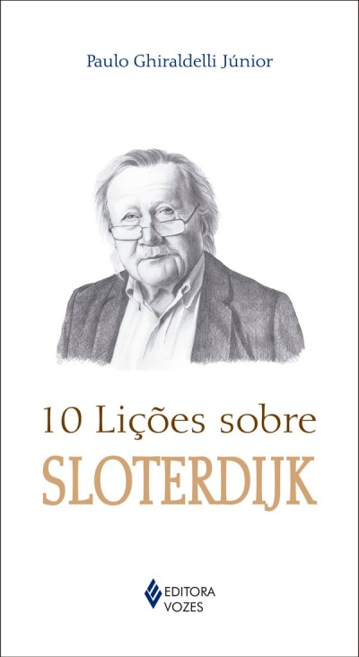 Capa do livro 10 Lições sobre SLOTERDIJK com ilustração do autor e logotipo da editora