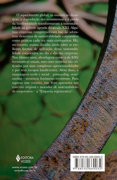 Livro com texto em português e código de barras