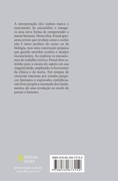 Contracapa de livro cinza com texto e código de barras.