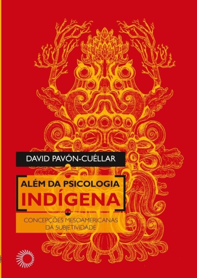 Capa de livro vermelho com título e autor sobre ilustração amarela