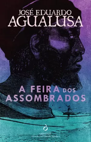 Capa de livro com ilustração de rosto masculino em perfil e texto do título e autor