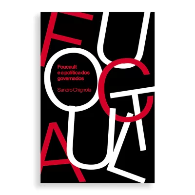 Capa de livro preta com letras grandes brancas e vermelhas e título em letras vermelhas no centro