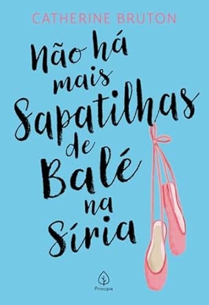 Capa de livro azul com título em letras pretas e cor-de-rosa e imagem de sapatilhas de balé cor-de-rosa