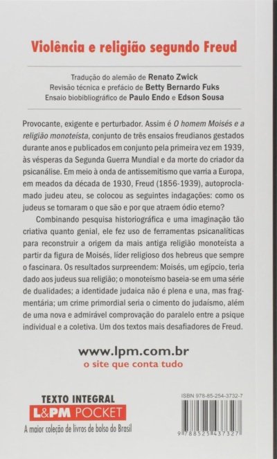 Contracapa de livro com texto informativo em português e logotipo L&PM POCKET