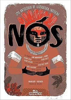 Capa de livro NÓS com ilustração indígena e texto em português