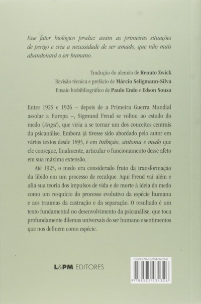 Parte de trás de livro com texto em português, fundo verde claro e código de barras