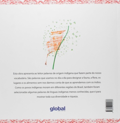 Capa de livro com ilustração verde e laranja e texto em português