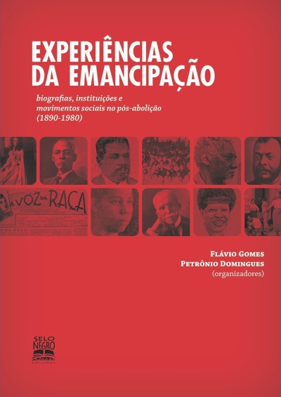 Capa de livro vermelha com título e fotos históricas em sépia