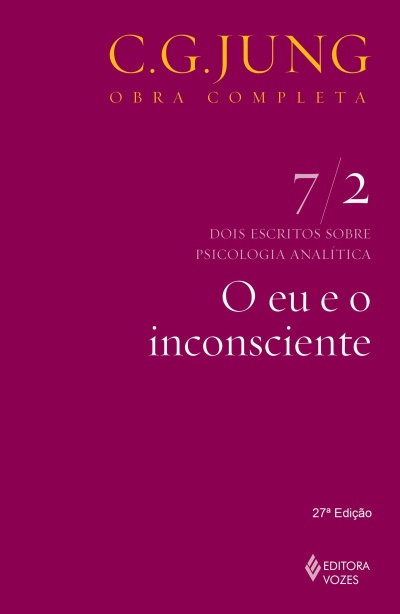 Capa de livro roxa com texto amarelo e branco sobre psicologia analítica