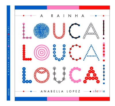 Capa de livro colorida com título em pontos e círculos