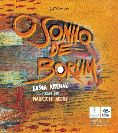 Capa de livro O Sonho de Borum com ilustração e texto