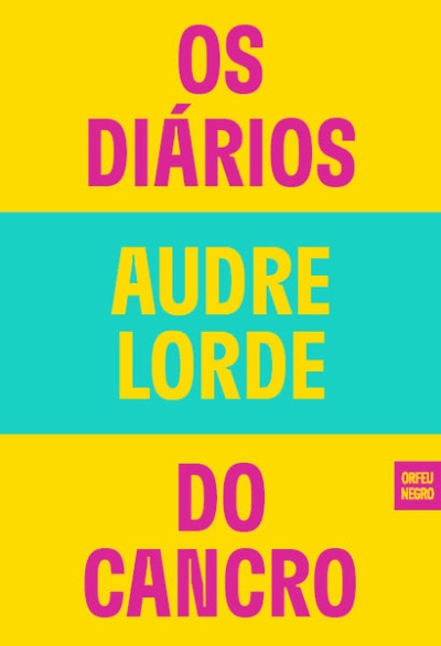 Capa de livro com texto colorido em amarelo, rosa e azul