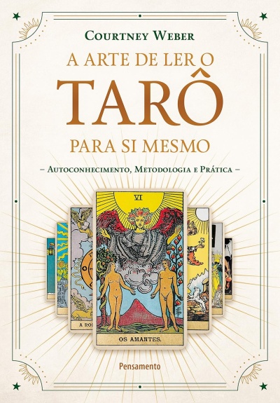 Capa de livro A Arte de Ler o Tarô para Si Mesmo com cartas de tarô coloridas