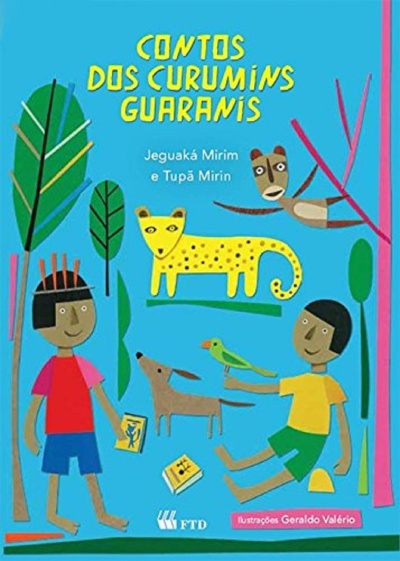 Capa de livro infantil com animações coloridas e texto em amarelo e branco