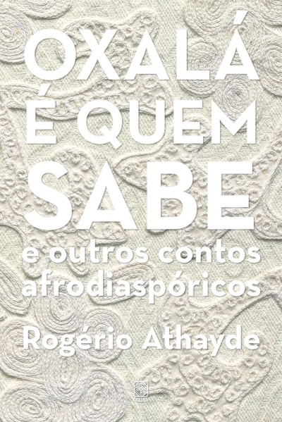 Capa de livro com texto branco sobre fundo texturizado bege