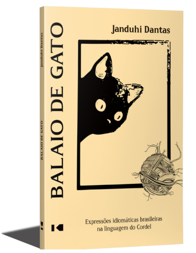 Capa do livro Balaio de Gato, com imagem de gato e bola de lã
