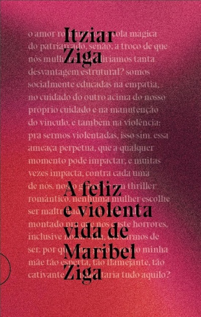 Capa de livro com texto em português e fundo cor-de-rosa e vermelho