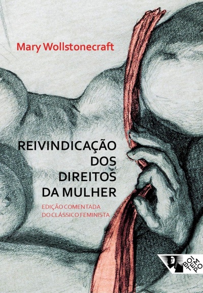 Capa de livro com ilustração e texto sobre direitos da mulher.
