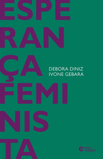 Capa de livro verde com texto em roxo e branco e logo na base