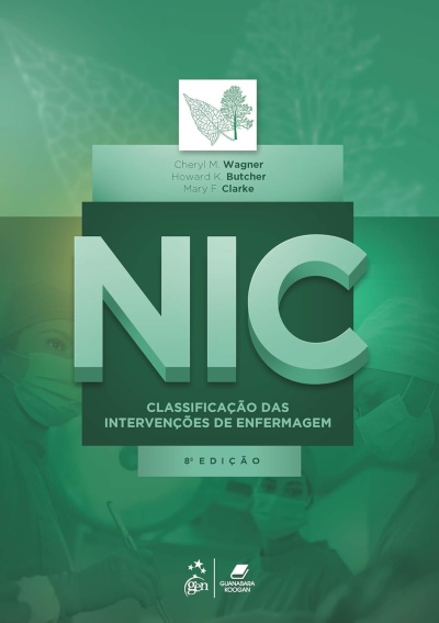 Capa de livro verde NIC Classificação das Intervenções de Enfermagem 8ª EDIÇÃO