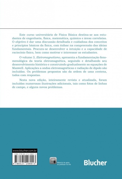Contra-capa de livro azul e branco com texto e código de barras