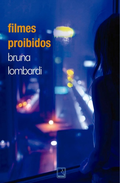 Capa de livro com figura feminina e texto filmes proibidos bruna lombardi