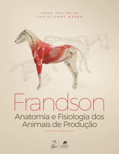 Capa de livro com ilustração de anatomia de cavalo e texto em português