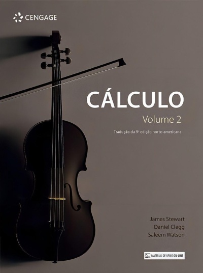 Capa de livro cálculo com violino preto