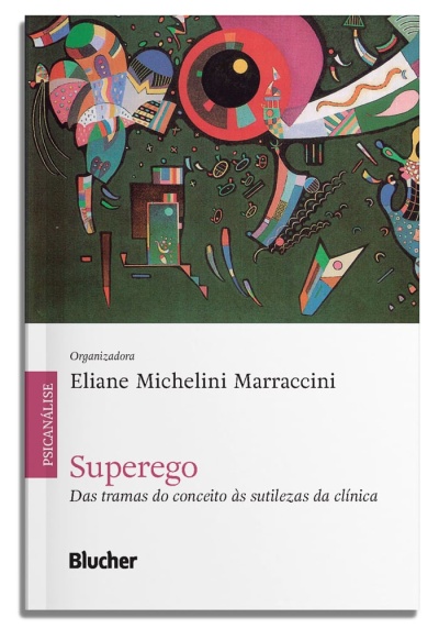 Capa de livro Superego com ilustração abstrata colorida e texto em português